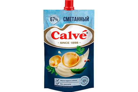 Майонез «Calve» Сметанный, 200 г – купить по приятной цене с доставкой ...