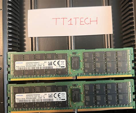 SAMSUNG 128GB (2X64GB) 2Rx4 PC4-2933Y M393A8G40MB2-CVFBY DDR4 SERVER ...