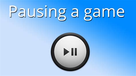 Unity Tutorial Pausing A Game Youtube