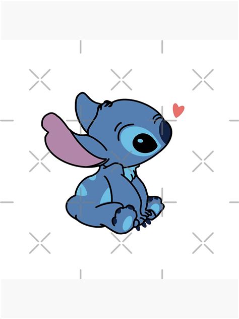 "Cute stitch drawing" Sticker for Sale by Manifestion | Redbubble