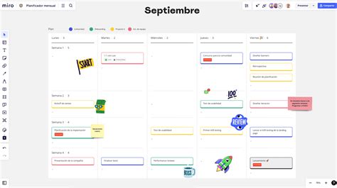 Crea Un Planificador Mensual Online Gratis Miro