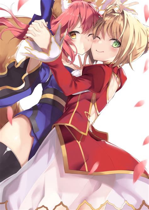 Tamamo Nero Claudius Tamamo No Mae And Nero Claudius Fate And 1