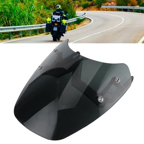 Minifinker Déflecteur de Vent de Motos Pare Brise Avant avec Lampe de