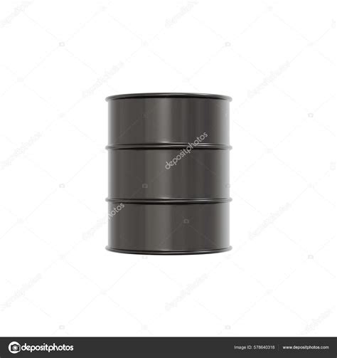 Rendering Petroleum Oil Drum Container Barrel Isolated White Background