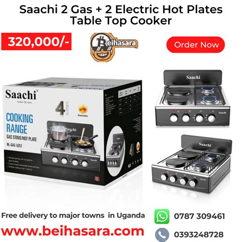 Saachi Gas Electric Hot Plates Table Top Cooker Beihasara