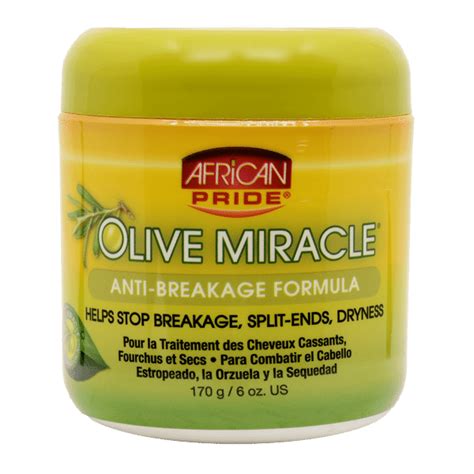 African Pride Olive Miracle Deep Conditioning Anti Breakage No Lye