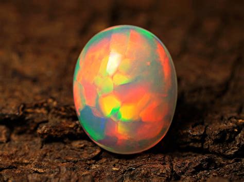 AAA Grade Natural Ethiopian Welo Opal Oval Shape Cabochon Loose