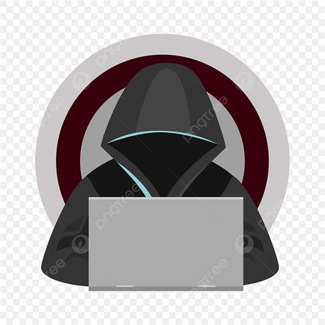 Hacker Laptop Vector Hd Images Hacker With Laptop Png And Vector