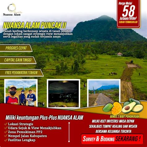 Dijual Kavling Tanah Nuansa Alam Di Cariu Puncak Bogor Idrumah