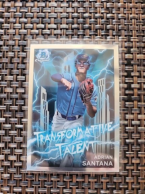 2023 Bowman Draft Chrome Transformative Talent TT 4 Tampa Bay Rays