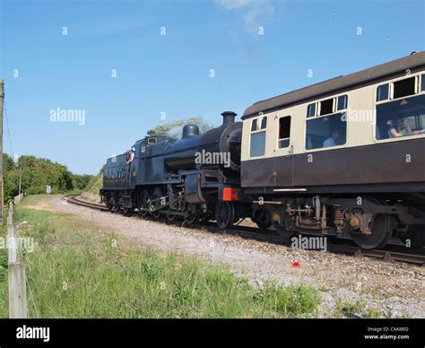 Steam Locomotive leaving Watchet Station. West Somerset Railway. UK ...