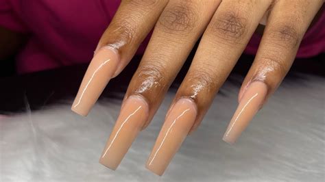 Watch Me Work Long Nude Acrylic Set YouTube