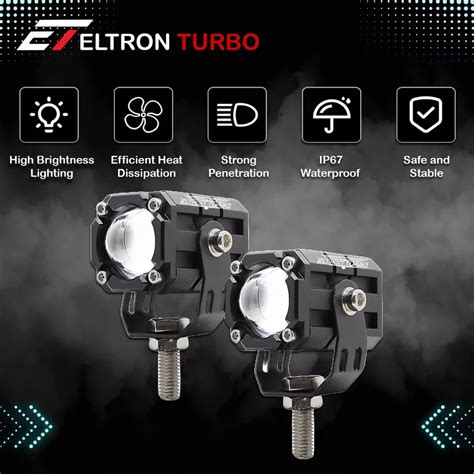 Eltron Turbo Led Red Devil Eye Fog Light Universal Fit For All Bikes