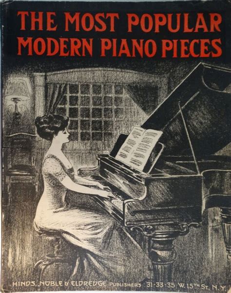 The Most Popular Modern Piano Pieces Compiled and Edited by | Etsy