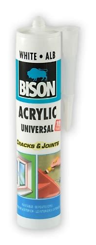 Silicon Acrilic Alb Bison 300ml MAGAZIN CU MATERIALE DE CONSTRUCTII