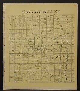 Ohio Ashtabula County Map Cherry Valley Township 1905 !W16#36 | eBay