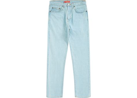 Supreme Stone Washed Slim Jean Ss20 Stone Washed Indigo Mens Ss20 Us