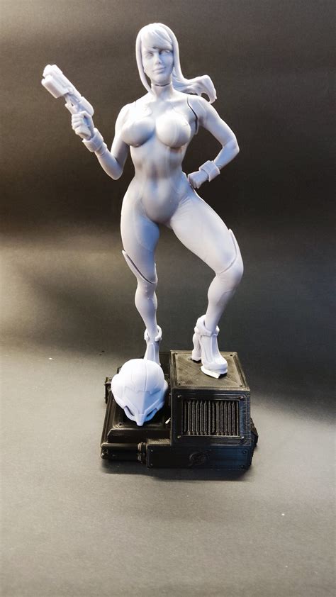 Samus Aran Metroid Zero Suit Statue And Resin Kit Raw D Print