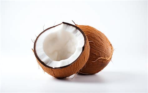 Premium AI Image | a coconut cut in half