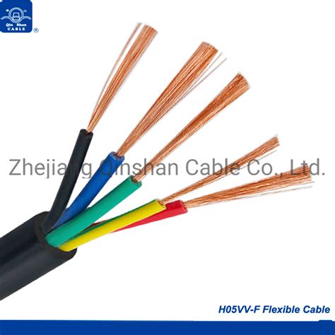 H03VV F 5X0 5mm 5X0 75mm 5X1 0mm PVC Flexible Electrical Copper Wire