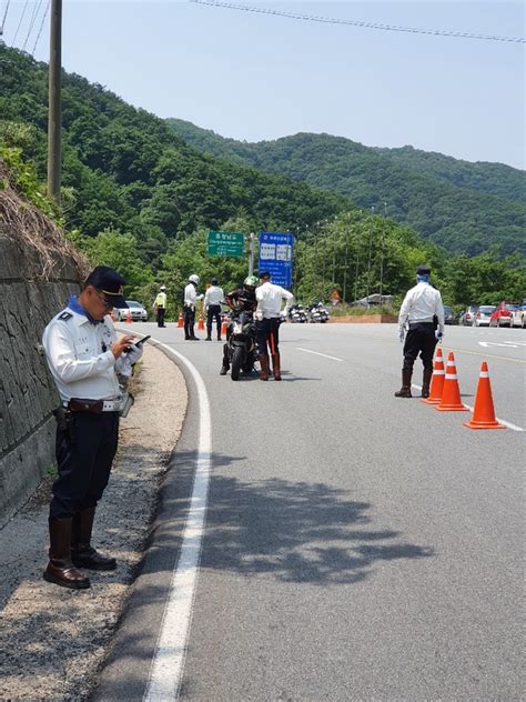 충북경찰 교통 법규위반 행위 근절 올해 이륜차만 1천475건 적발