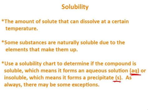 Solubility Rules Ppt