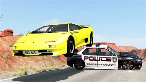 Crazy American Police Chases 2 BeamNG Drive YouTube