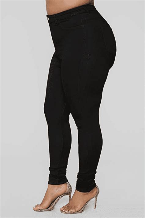 Jack David Plus Size Womens Black Soft Stretch Butter Skinny Premium Denim Jeans Pants