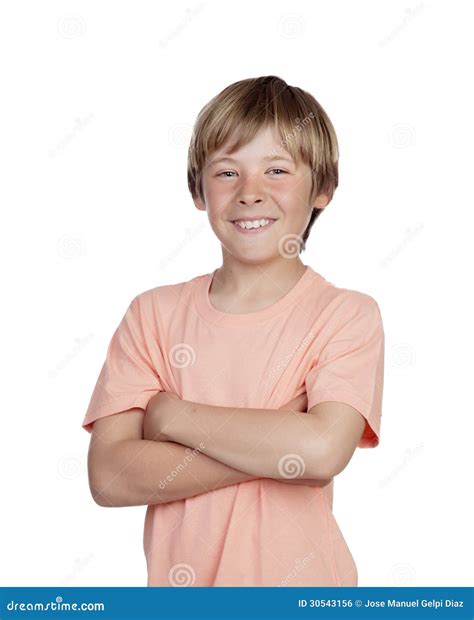 Adolescente Sonriente Con Un Gesto Feliz Foto De Archivo Imagen De