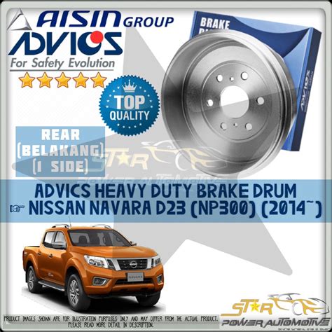 Aisin Advics Heavy Duty Nissan Navara D Np Brake Drum