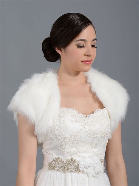 Bridal Faux Fur Shrug Bolero Wrap Fs004 Bolero