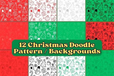 Cute Christmas Background Pattern Xmas Graphic By Haylee Creative Fabrica