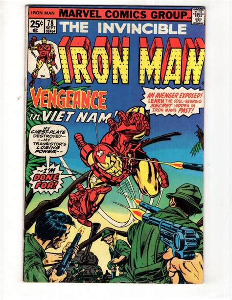 The Invincible Iron Man 78 1975 Vengeance In Vietnam Comic Books