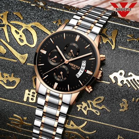 Aliexpress Buy NIBOSI Fashion Elegant Men Watch Top Brand Luxury