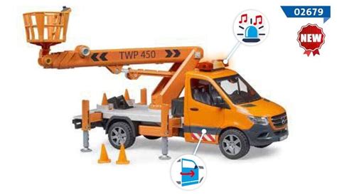 BRUDER - MERCEDES Sprinter mit Kran und Korb - 1/16 - BRU2679 | eBay