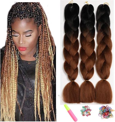 Kanekalon Extensiones De Pelo Trenzas Africanas Showjarlly Pelo