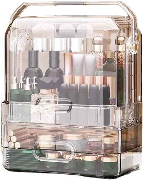 Amazon.com: Makeup Organizer, 3 Layers Large Capacity Acrylic Skin Care ...