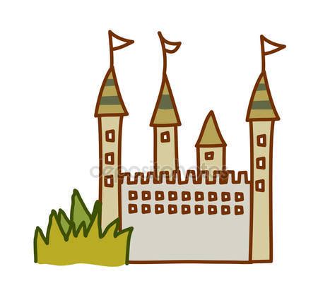 Vector icon castle silhouette Stock Vector Image by ©zzve #13445585