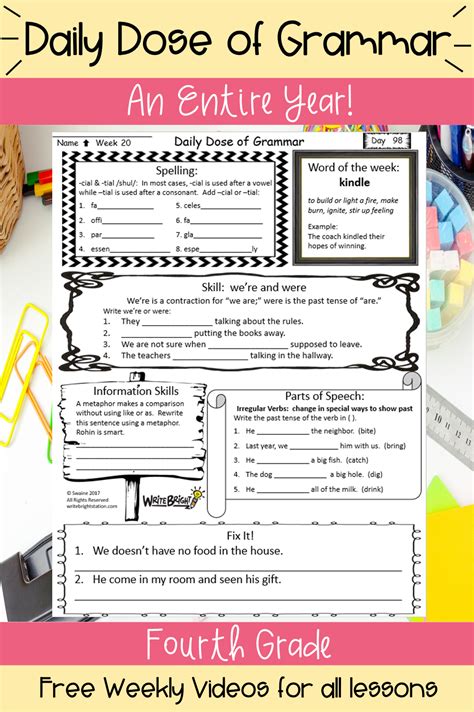 11worksheets Grammar Verb Worksheets Library