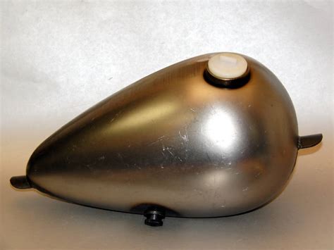 ALIEN EGG WASP GAS TANK 2 2G DUAL CAP STEEL HARLEY TRIUMPH XS650 BOBBER