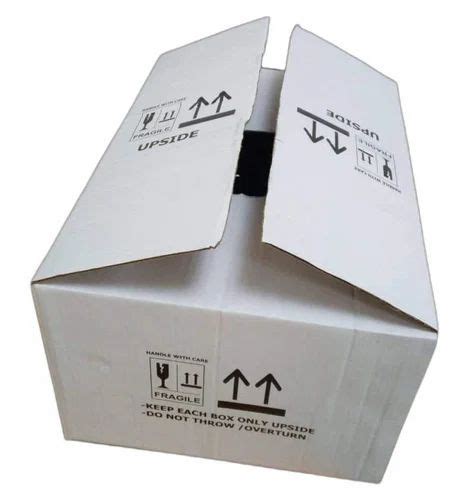 3 Ply White Printed Corrugated Packaging Box At Rs 18 Piece 3 Ply Box