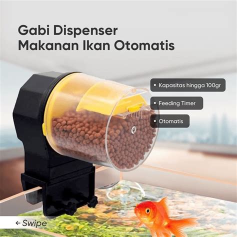 Jual Dispenser Makanan Ikan Otomatis Aquarium Automatic Fish Food