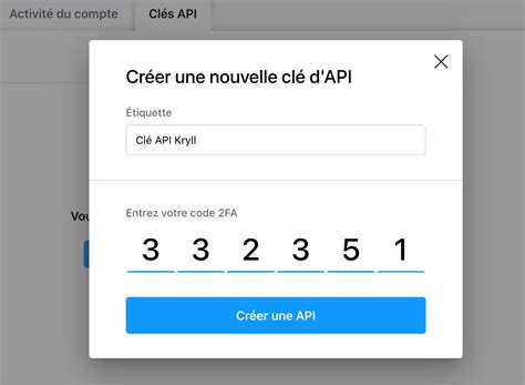 Comment ajouter une clé API Crypto sur la plateforme Kryll io