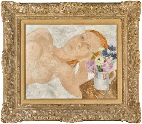 Reclining Nude And Flowers Modern Post War British Art Day Sale 2021 Sotheby S
