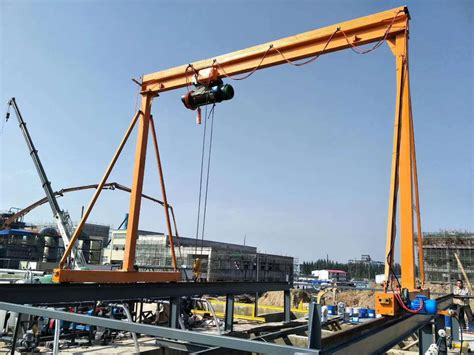 A Frame Span M Mobile Gantry Crane Portable Gantry Hoist Ton