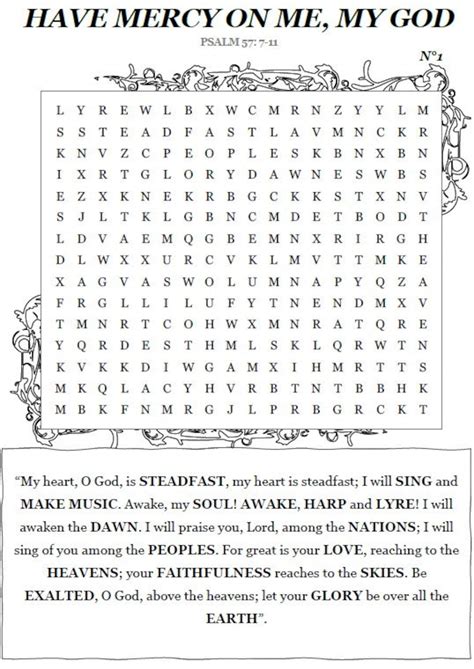 Word Search Bible Verse Vol Puzzles For Seniors And Etsy Hot Sex Picture