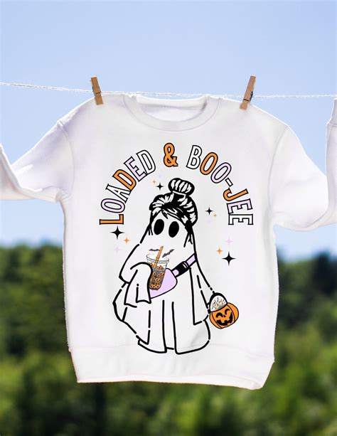 Loaded Tea And Boo Jee Boo Jee Ghost Png Files Sublimation Etsy