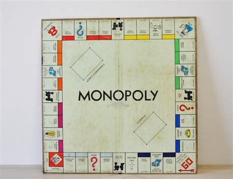 1940s Antique Monopoly Board