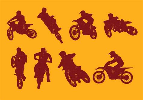 Dirt Bike Silhouette Vector at Vectorified.com | Collection of Dirt ...