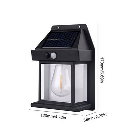 Nallwabiu Solar Wall Lightmotion Sensor Lightled Sconcewaterproof